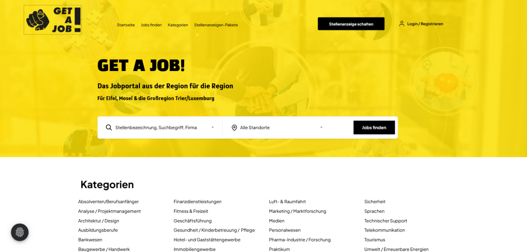 Chris Schoellen Webdesign - getajob Website